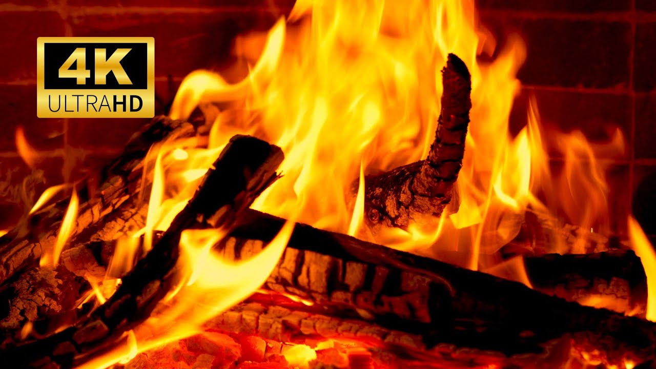 🔥 Cozy Crackling Fireplace 24/7 LIVE with Burning Logs and Crackling Fire Sounds for Peaceful Sleep