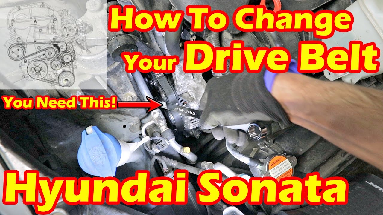 How To Change The SERPENTINE BELT On Your HYUNDAI SONATA YF – YOU NEED THIS TOOL!