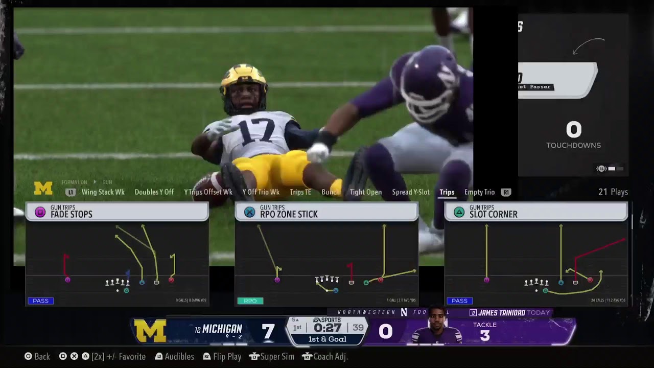 Michigan vs Northwestern