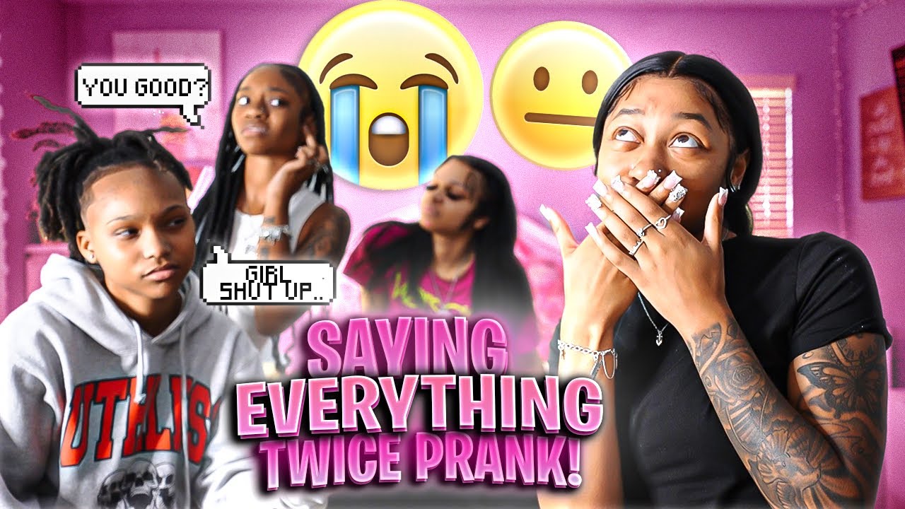 SAYING EVERYTHING TWICE PRANK ! ( EXTREMELY HILARIOUS 🤣)