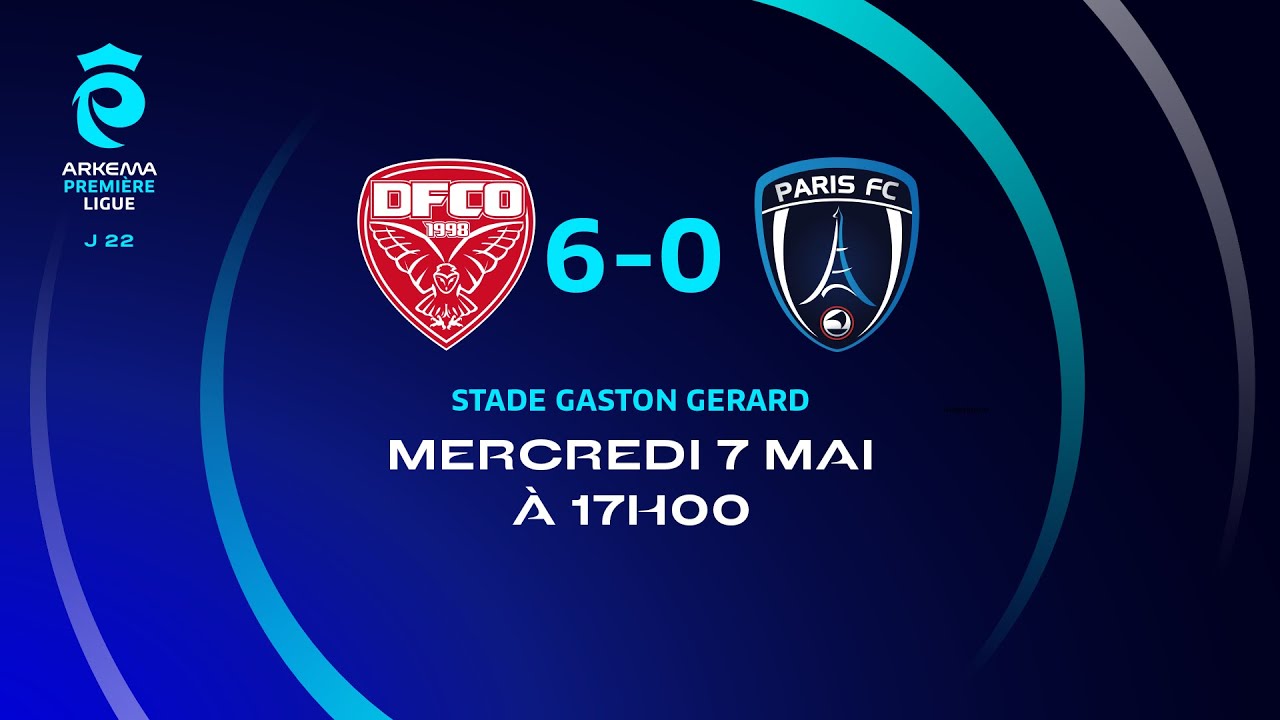 J22 : Dijon FCO – Paris FC (6-0), le résumé