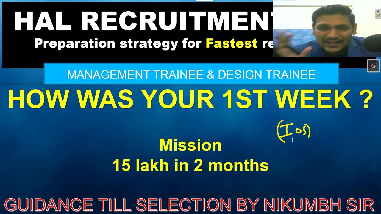 HAL MANAGEMENT TRAINEE & DESIGN TRAINEE EXAM PREPARATION STRATEGY IN ENGLISH (2022)