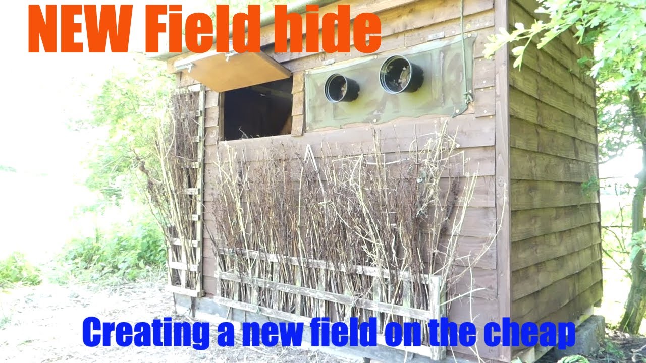 Wildlife Photography.NEW Field Hide. Building on a shoestring.