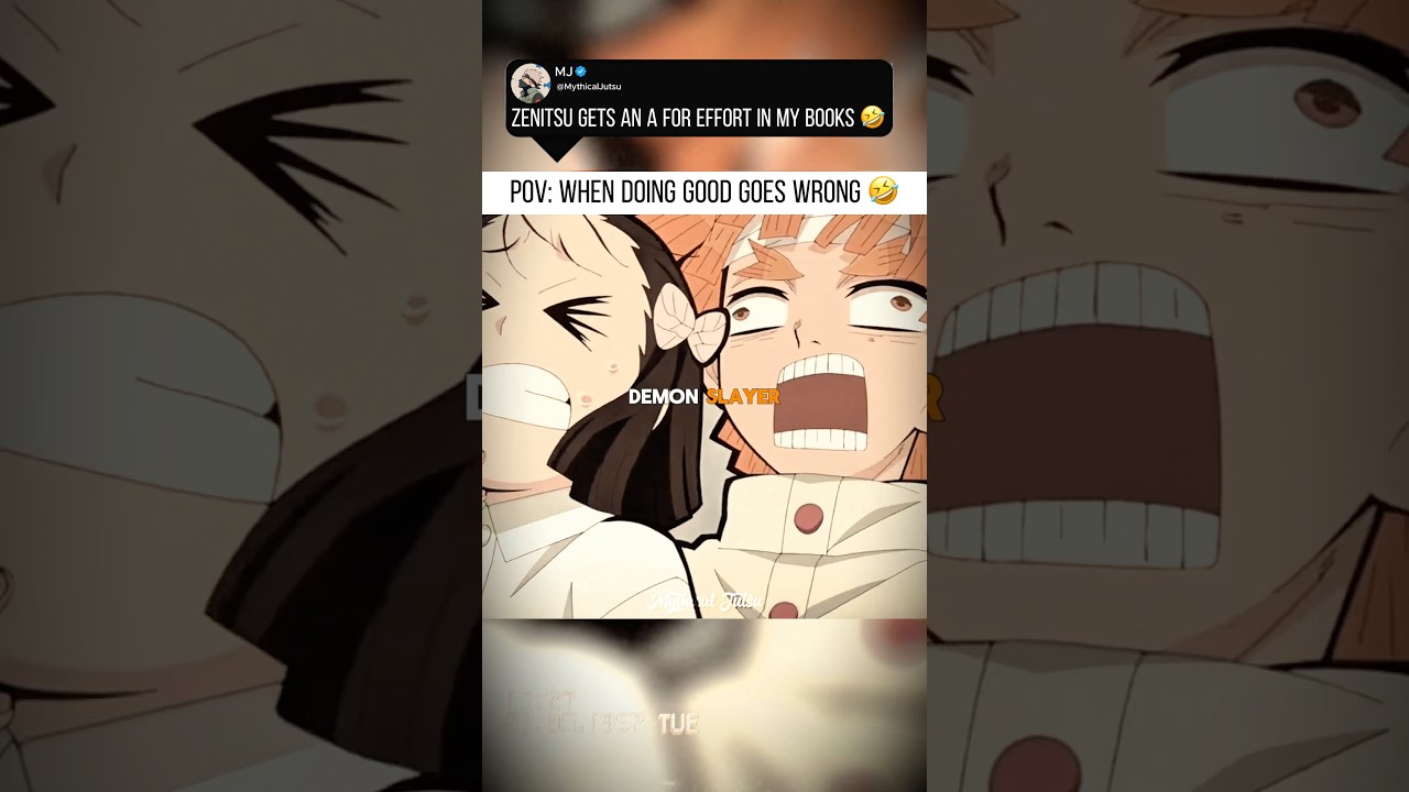 Zenitsu&rsquo;s Biggest FAIL 🤣 #shorts #anime #demonslayer