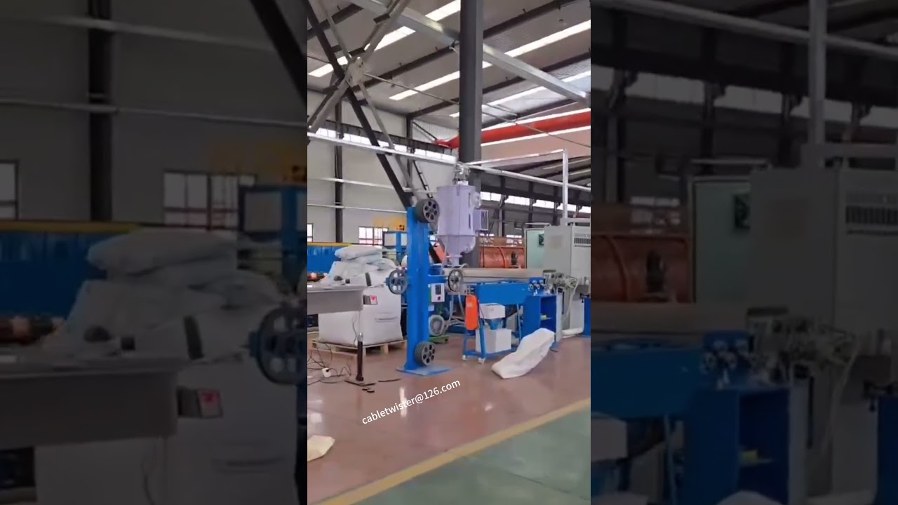 Linha extrusora de cabos para fabrica&ccedil;&atilde;o de fios e cabos de constru&ccedil;&atilde;o #extrus&atilde;o #cabos