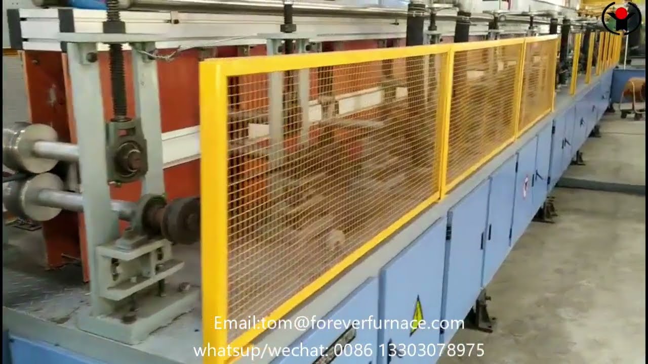Steel bar induction heat treatment machine for deformed bar 