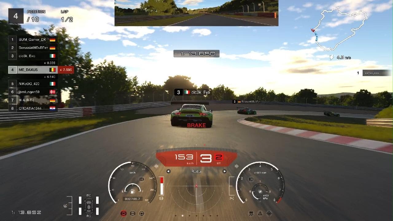 GT7 It was a good race until I catched up to him