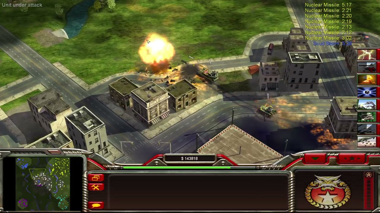 P2 Command & Conquer Generals Zero Hour Redesigned Alert China Nuke GattTank Artillery Weapon