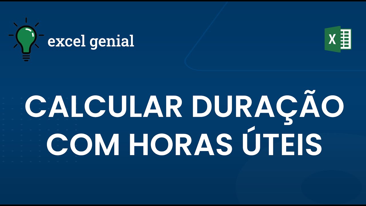 Calcular duração no Excel com horas úteis