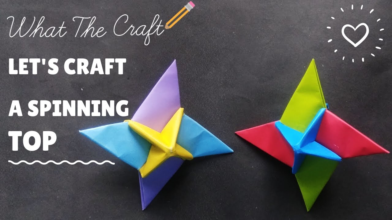 Spinning top from paper Paper toy - Antistress