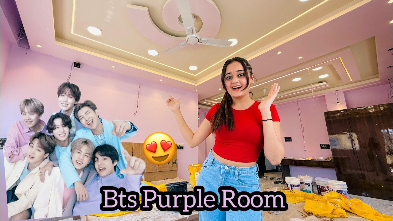 My New BTS Purple Bedroom 🩷Shopping House Holds From Mr DIY before Birthday