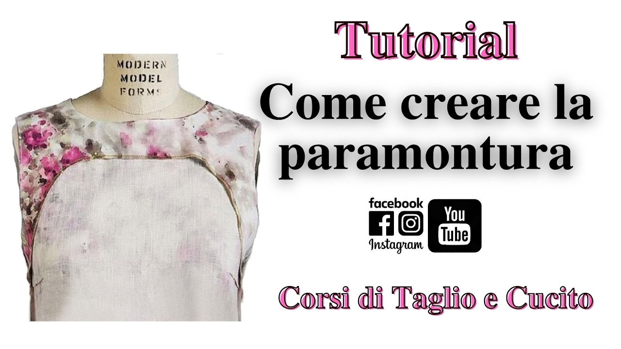 Come creare cartamodello della paramontura dell'abito o top