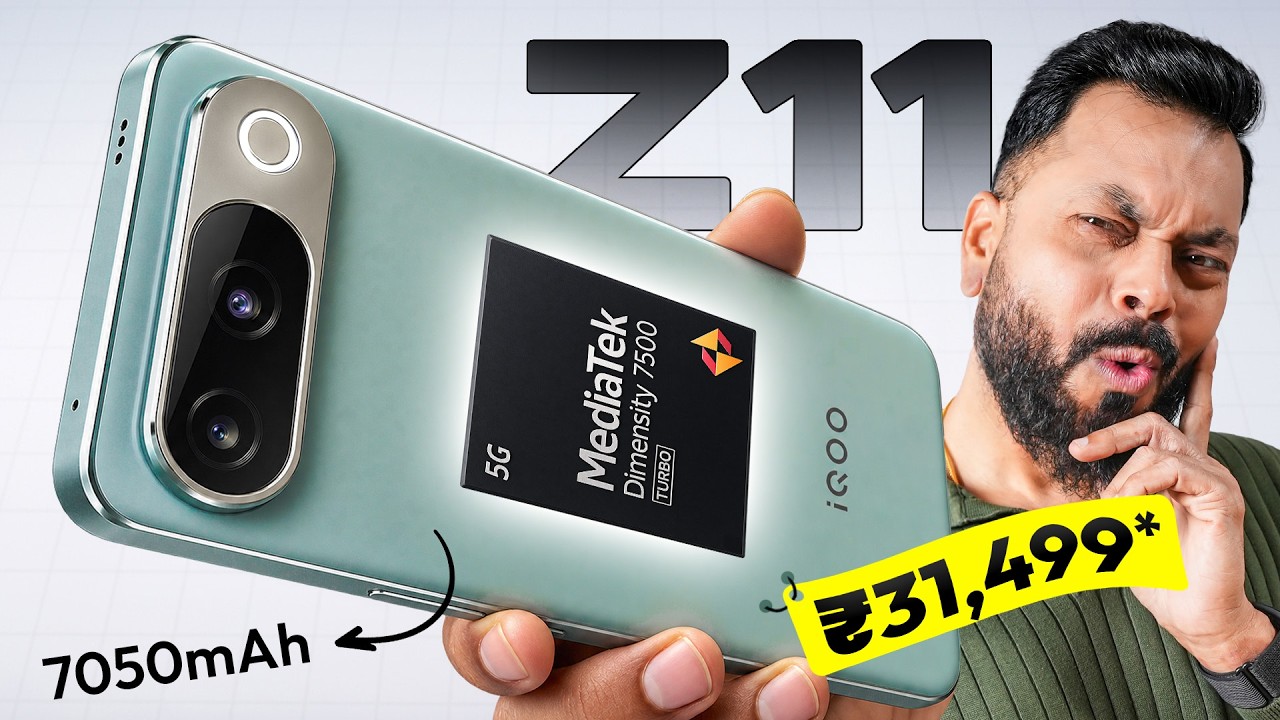 iQOO Z11 Unboxing & First Look ⚡ 144Hz 1.5K, MTK 7500, IP69 @ ₹31,499*
