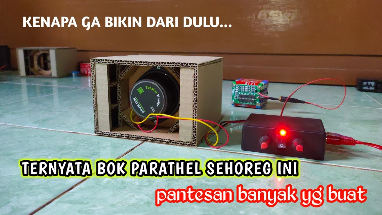 BASS RENDAHNYA MANTAP‼️CEK SOUND BOK PARATHEL 3 INCH DARI KARDUS FULL HOREG #brewogaudio #horeg