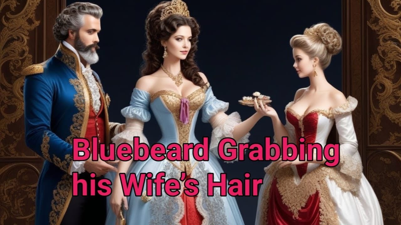 Bluebeard Grabbing His Wife's Hair