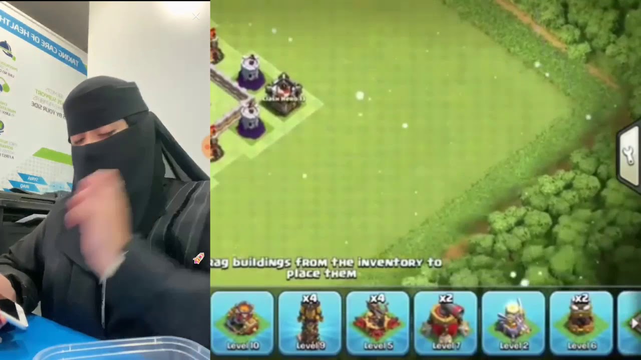 Saudi girl live with game video live | Arabic clash of clans | clash of king