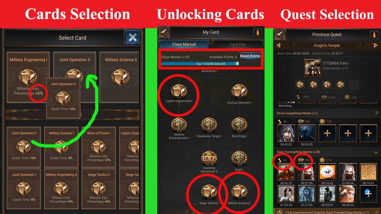 National Quest and Card Using Tips and Tricks - Rise of Empires Ice and fire