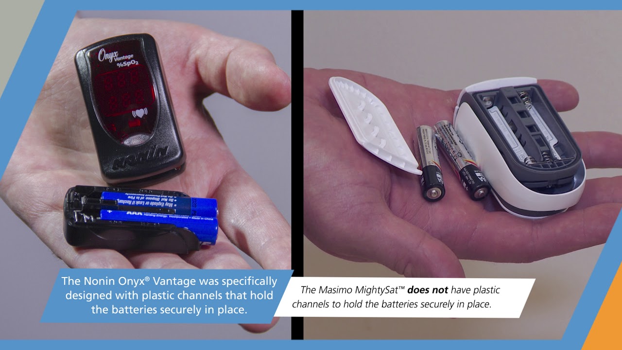 Nonin 9590 vs. Masimo MightySat Drop Test 12 2016