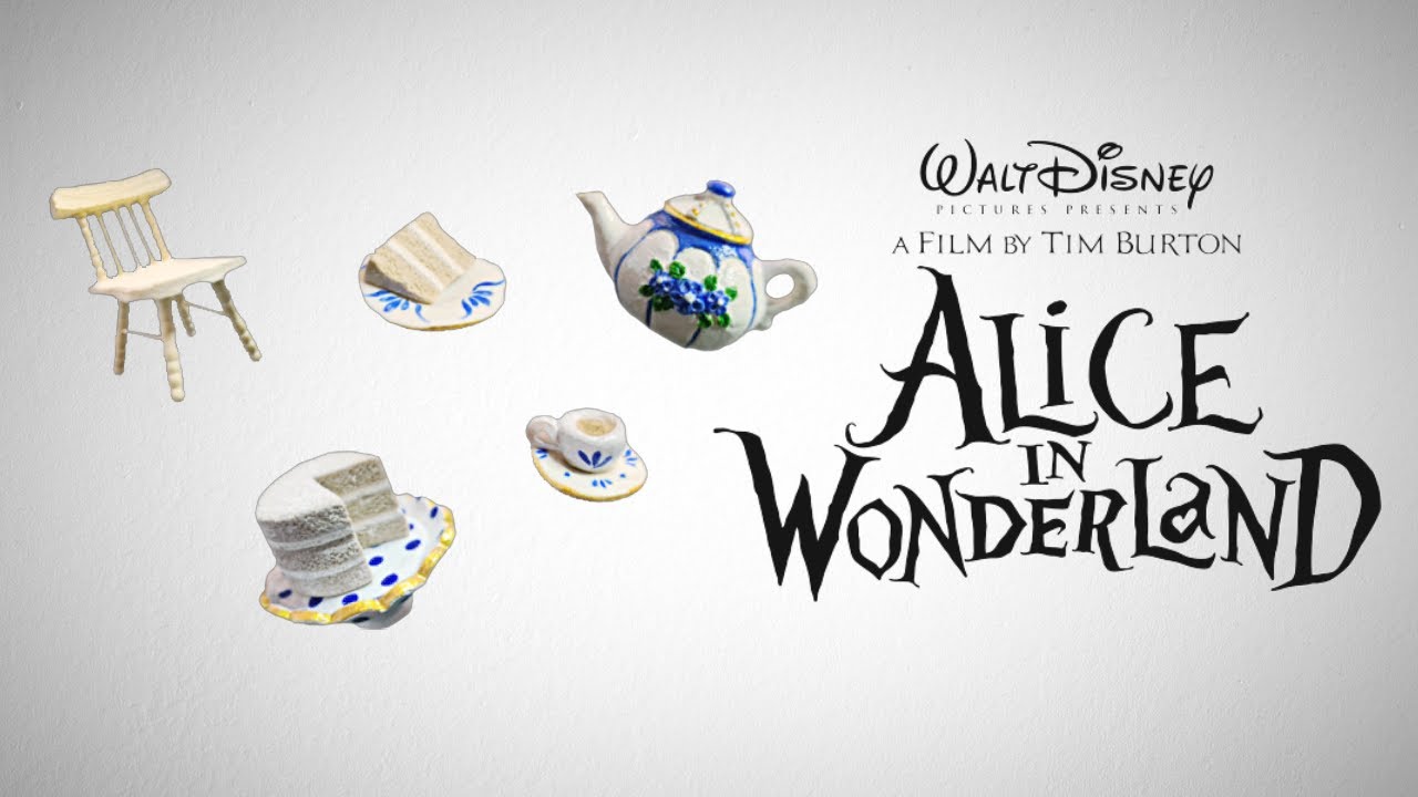 Miniature CAKE AND TEA for WONDERLAND diorama