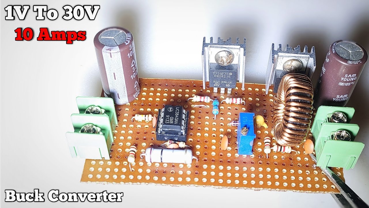 DIY Buck Converter 1Volts To 30 using UC3845