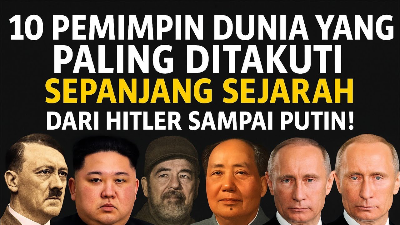 10 Pemimpin Dunia yang Paling Ditakuti Sepanjang Sejarah &ndash; Dari Hitler sampai Putin!