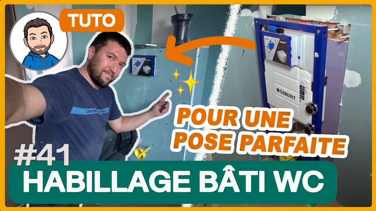 Habiller un BÂTI pour WC SUSPENDU - TUTO PLACO