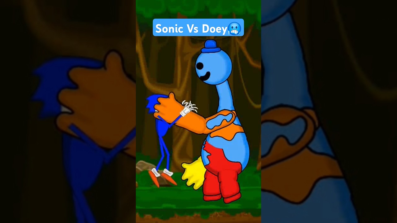 Sonic vs Doey the doughman, shin sonic , doey the doughman 