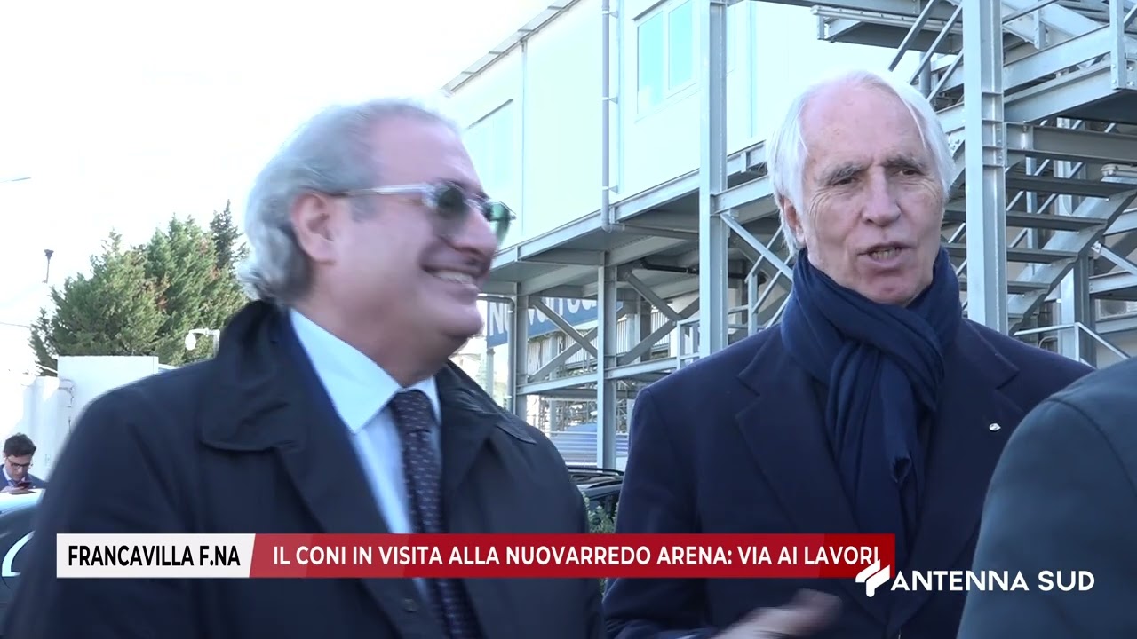 22 GENNAIO 2025   FRANCAVILLA FONTANA   IL CONI IN VISITA ALLA NUOVARREDO ARENA - VIA AI LAVORI