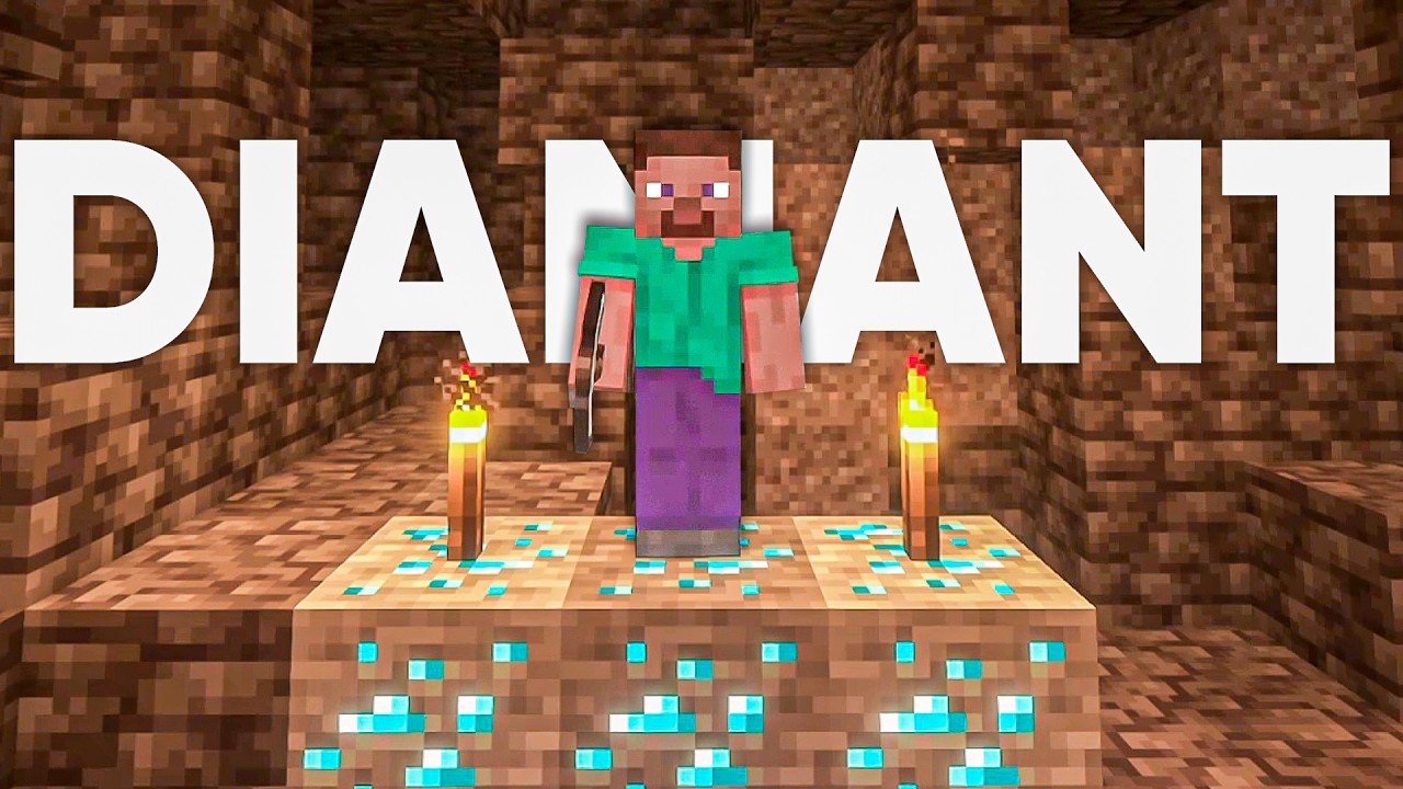 Mon premier diamant sur Minecraft