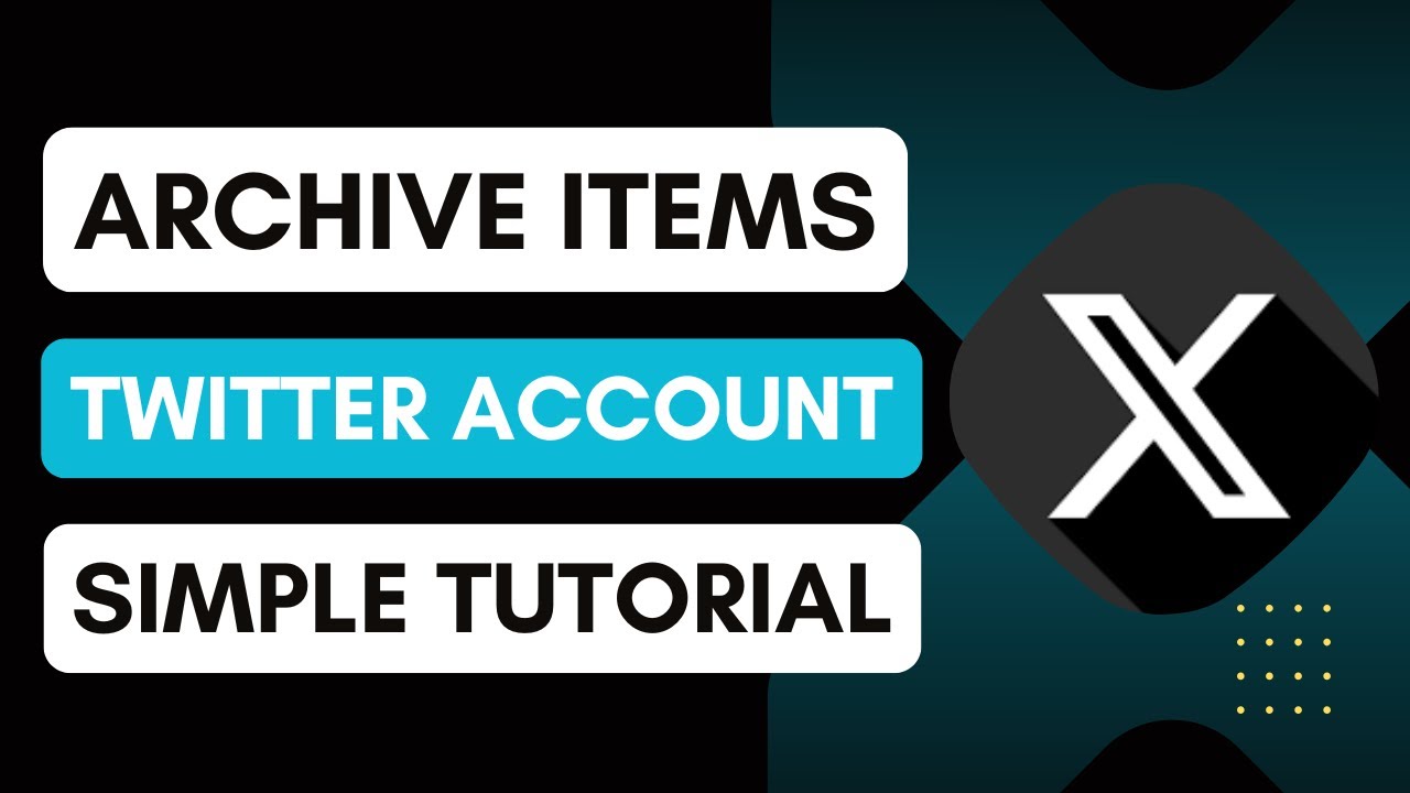 How To Archive Items In Twitter