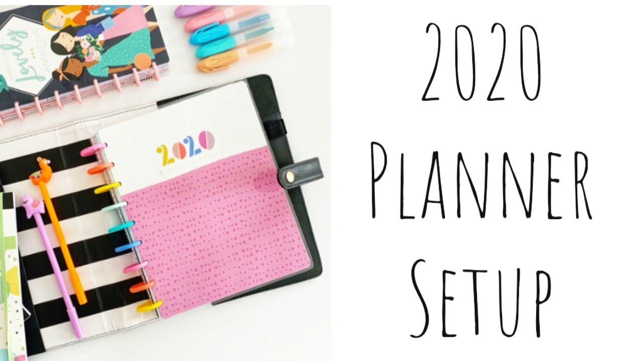 2020 Planner Set Up |  Setting up my 