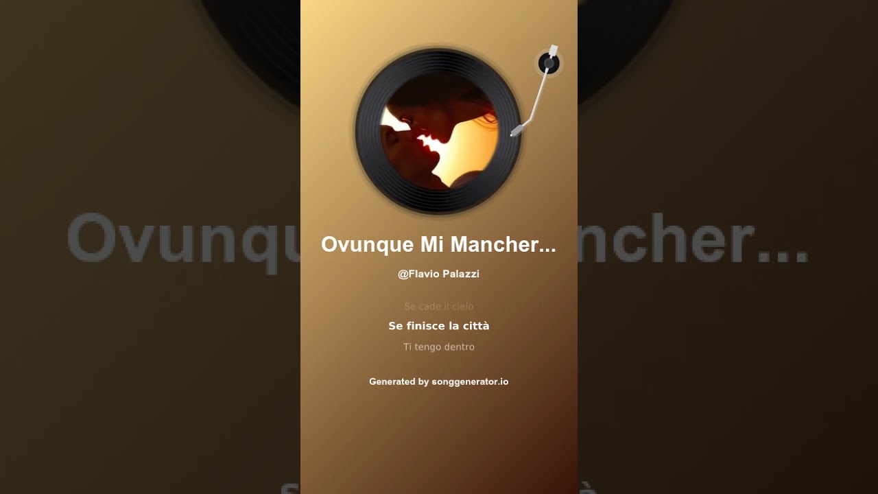 Ovunque Mi Mancherai