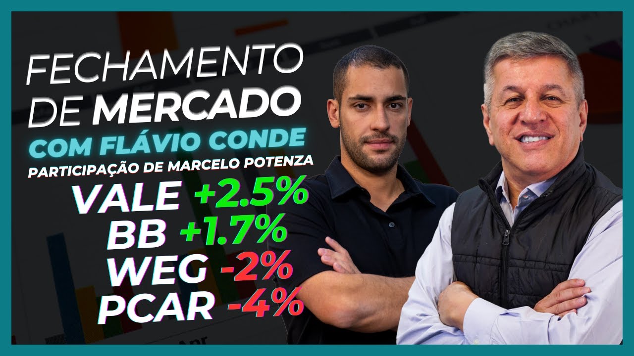 25/02 - VALE +2.5%. BB +1.7%. WEG -2% e PCAR -4%