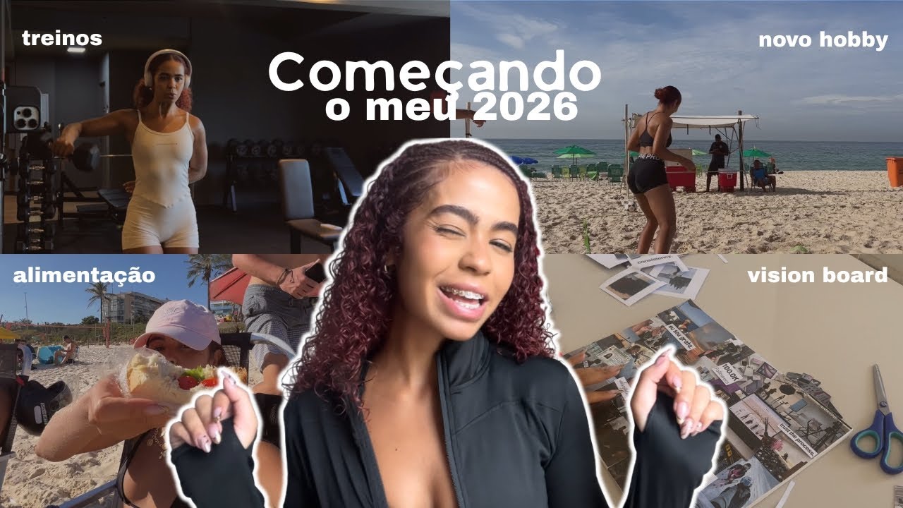 VLOG: Começando o meu 2026, tirando metas do papel com treinos, novo hobby, exames e alimentação.