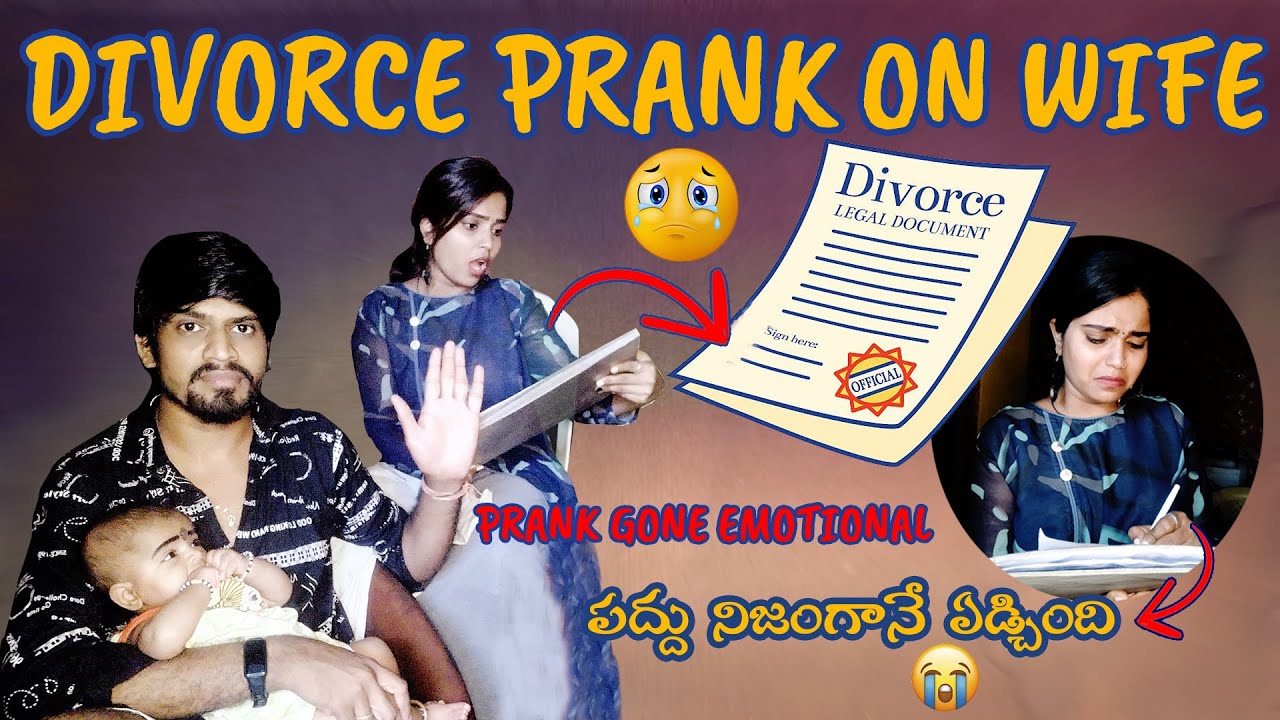 Divorce Prank on Wife | Paddhu Sivassh | Telugu Pranks