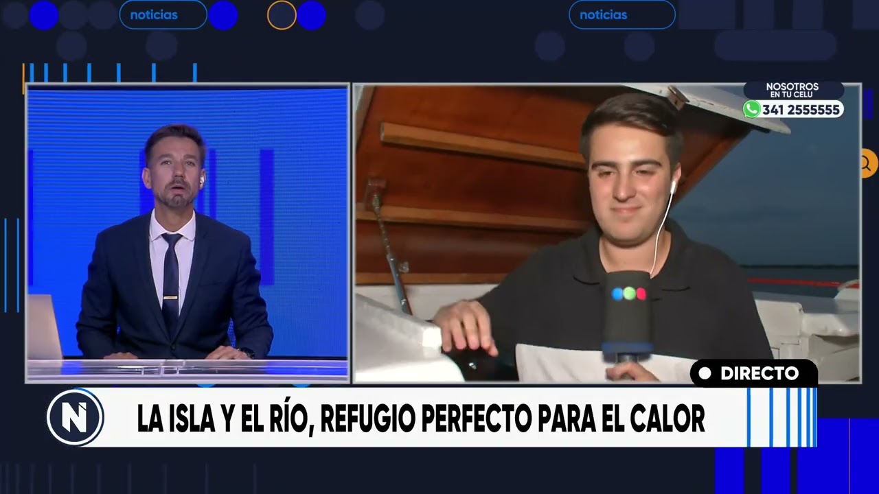 La isla y el río, el refugio perfecto para el calor | TELEFE ROSARIO