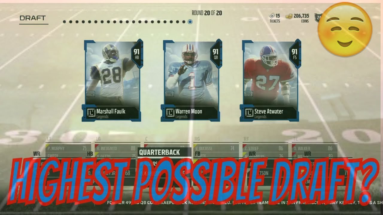 85 OVERALL DRAFT CHALLENGE! HIGHEST POSSIBLE DRAFT? MADDEN 18 MUT DRAFT GAMEPLAY