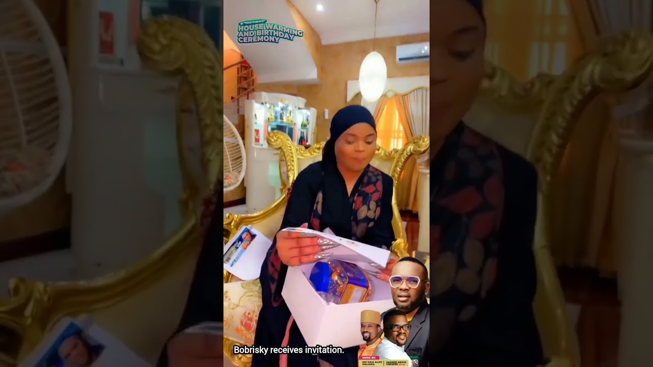 BOBRISKY RECEIVES INVITATIONS FROM YOMI FABIYI FOR HIS HOUSE WARMING AND BIRTHDAY
