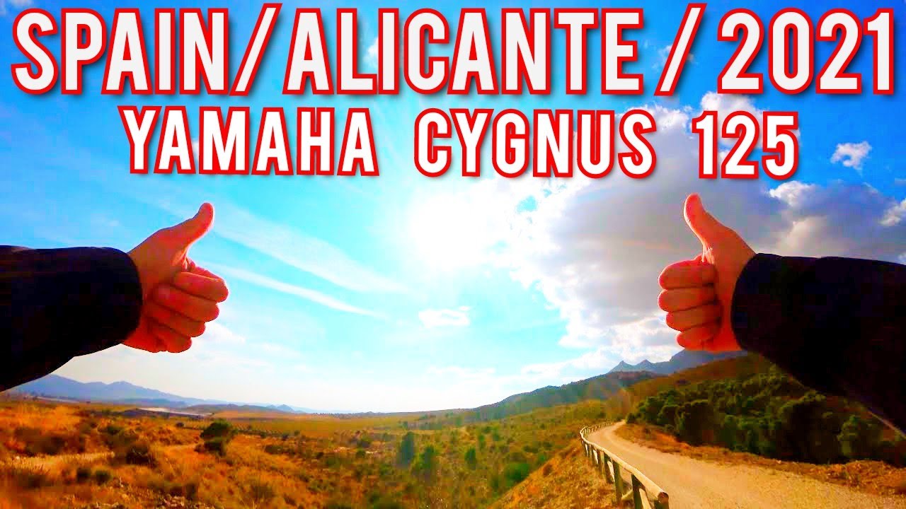 SPAIN 🇪🇸 Alicante Driving Tour Vias Verdes de Maigmo Agost  Costa Blanca ROAD TRIP SPAIN Cygnus 125