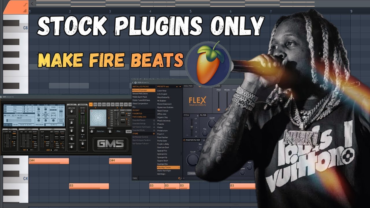 How to Make BEATS With STOCK PLUGINS in FL Studio