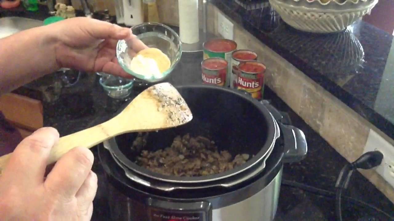 Pressure Cooker Spaghetti Sauce