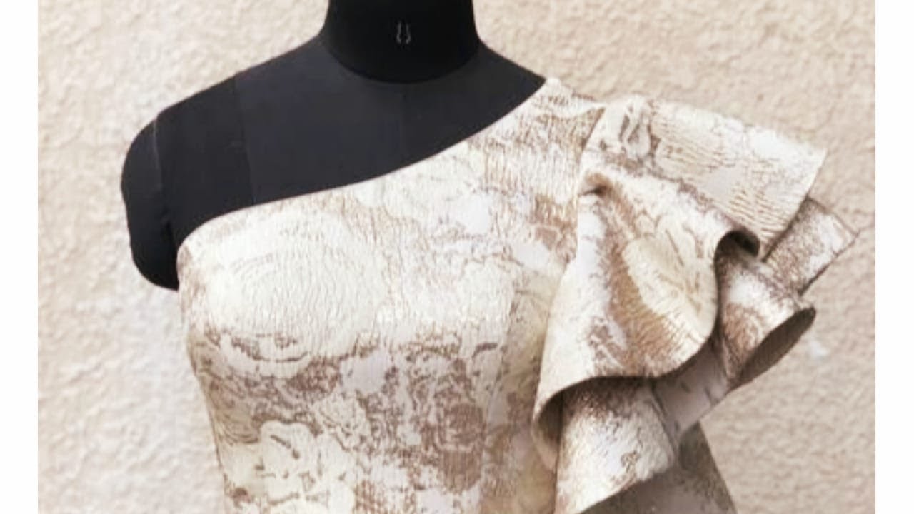 How to draft a One Shoulder Top Pattern with Princess dart | One Shoulder top | Princess dart top