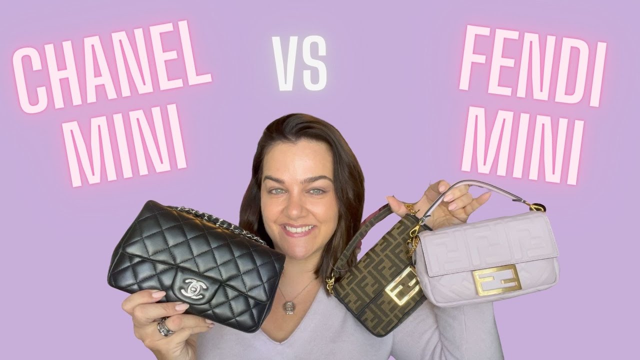 BATTLE OF THE MINI BAGS :  FT CHANEL MINI RECTANGULAR & FENDI MINI BAGUETTE