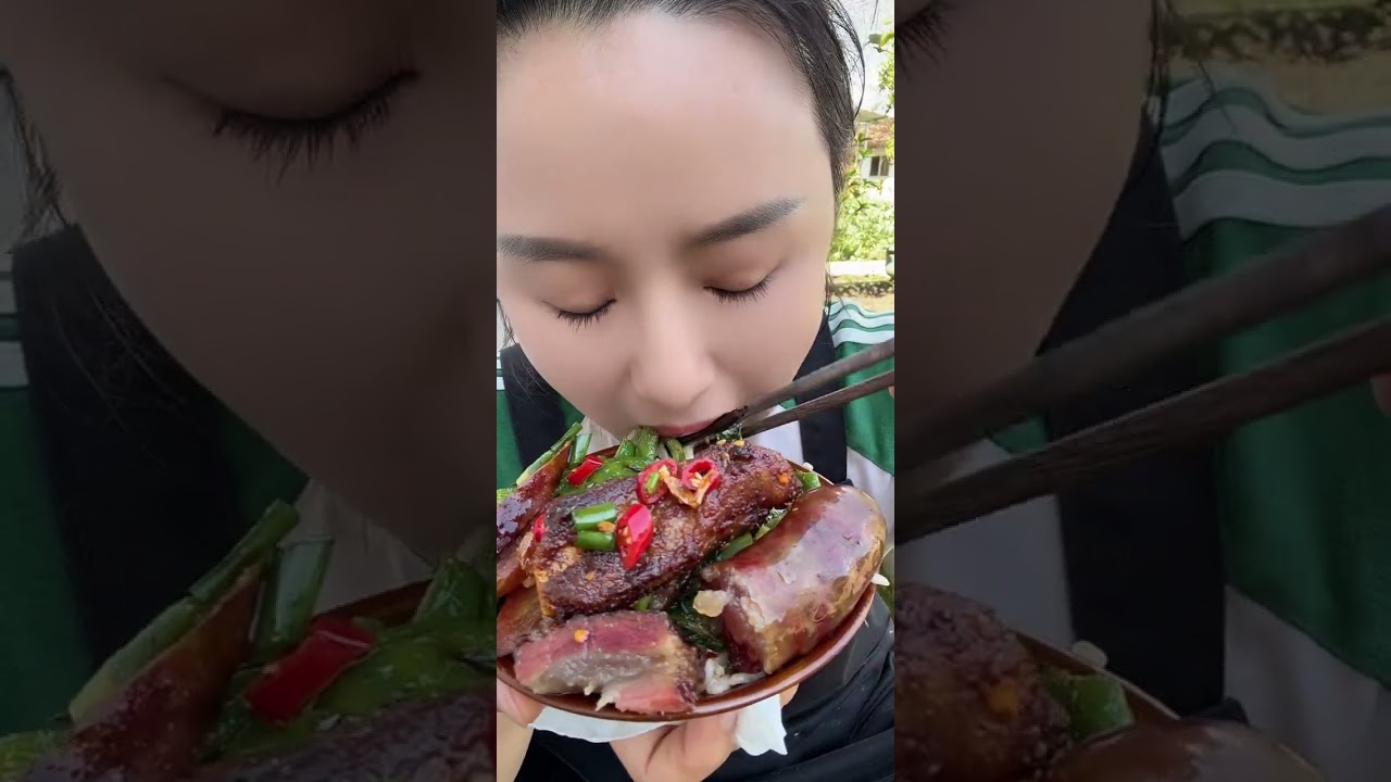 Enjoy white rice with homemade smoked meat and spicy sausage.