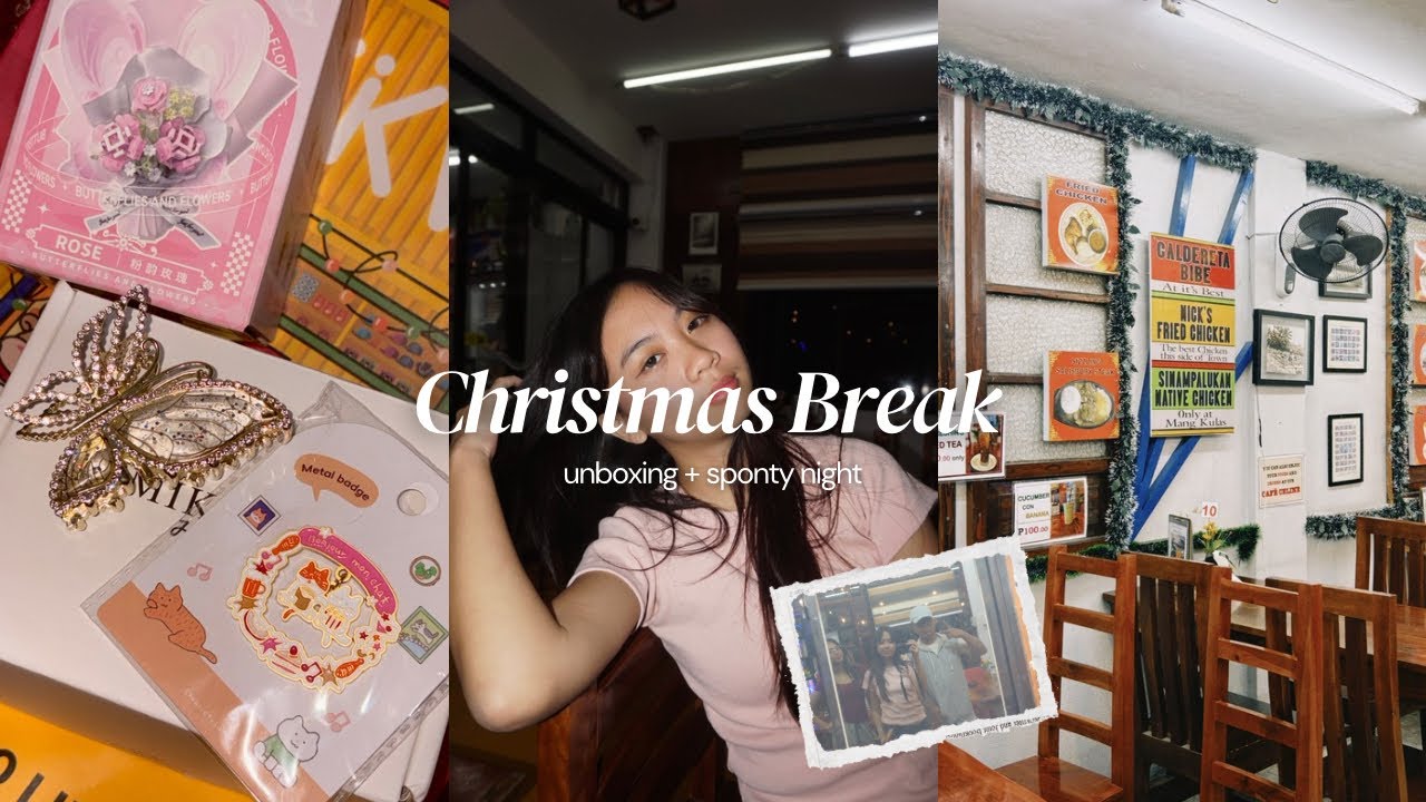 Christmas Break • unboxing gifts, sponty night, get together with a fam