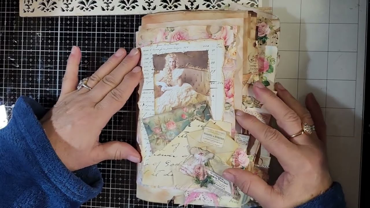 Let's Craft/ 1 страница, окрашенная в кофейный цвет/Счастливое письмо