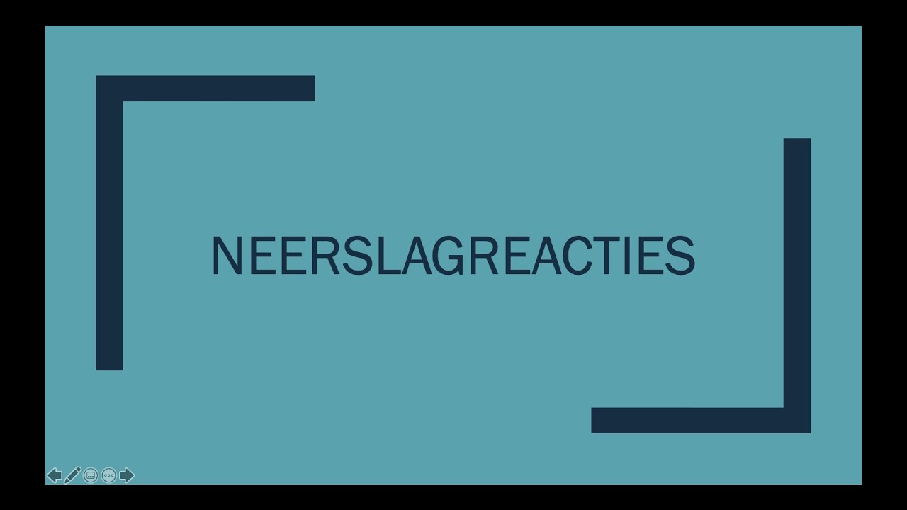 Neerslagreacties