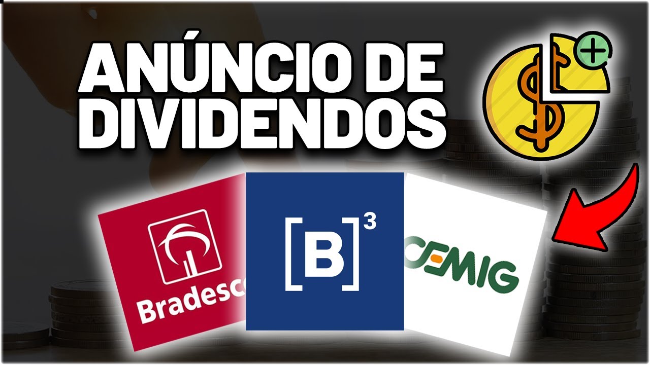 V&Aacute;RIOS AN&Uacute;NCIOS DE DIVIDENDOS: B3SA3, BRADESCO BBDC4 ou BBDC3, CLSC4, CEMIG CMIG4 ou CMIG3