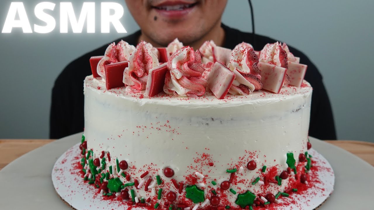 ASMR | Homemade Chocolate Peppermint Cake | The Hangry Mole