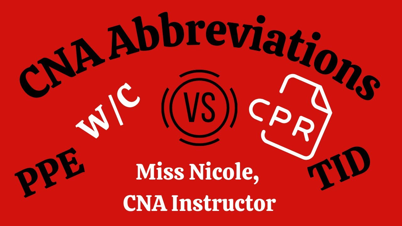 CNA Medical Abbreviations / Medical Terms Review Quiz | Test your knowledge | 